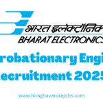 BEL Probationary Engineer Recruitment 2025 – Apply Online Now! | Govt. job notification | Sarkari naukri 2025 |